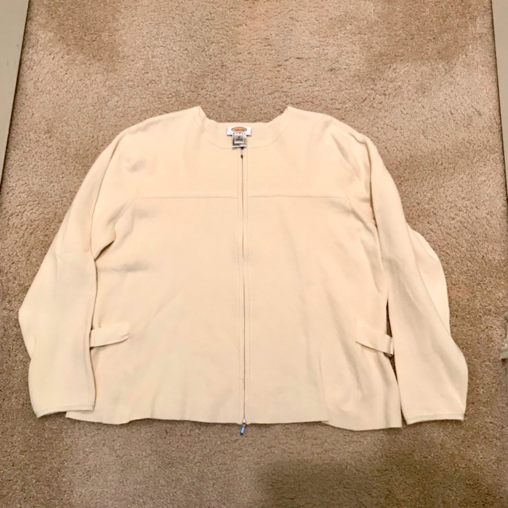 Talbot Sweater Jacket, Off White,